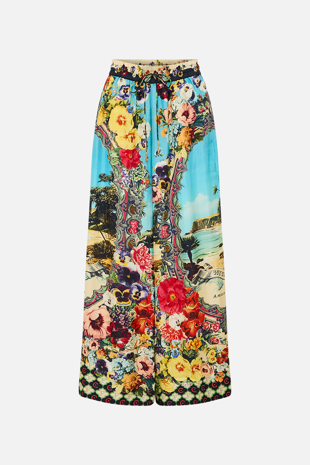 The CAMILLA A LINE FRILL DRESS JUST COASTING in our  print.