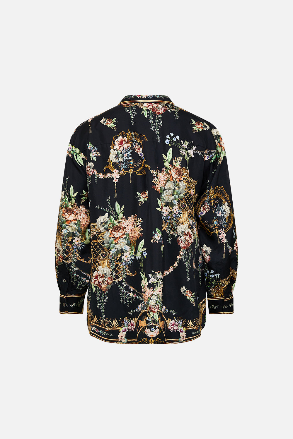 The CAMILLA OVERSIZED SHIRT WITH POCKET TALES OF TOPKAPI PALACE in our  print.