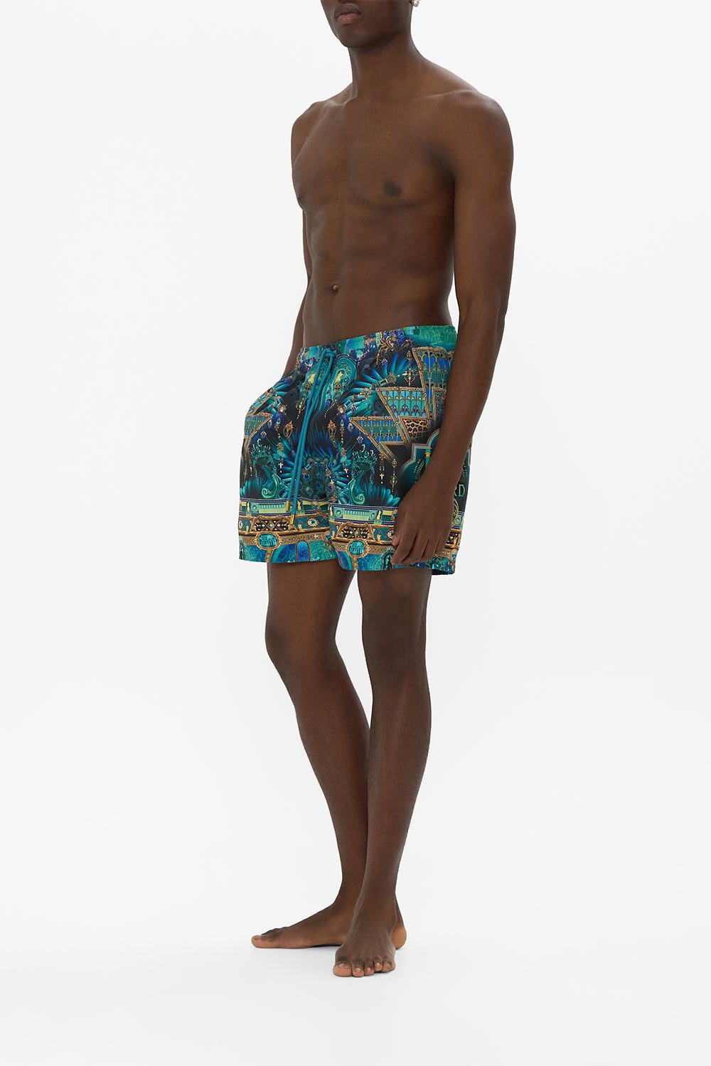 The CAMILLA BATWING SHIRT DEFY GRAVITY in our  print.
