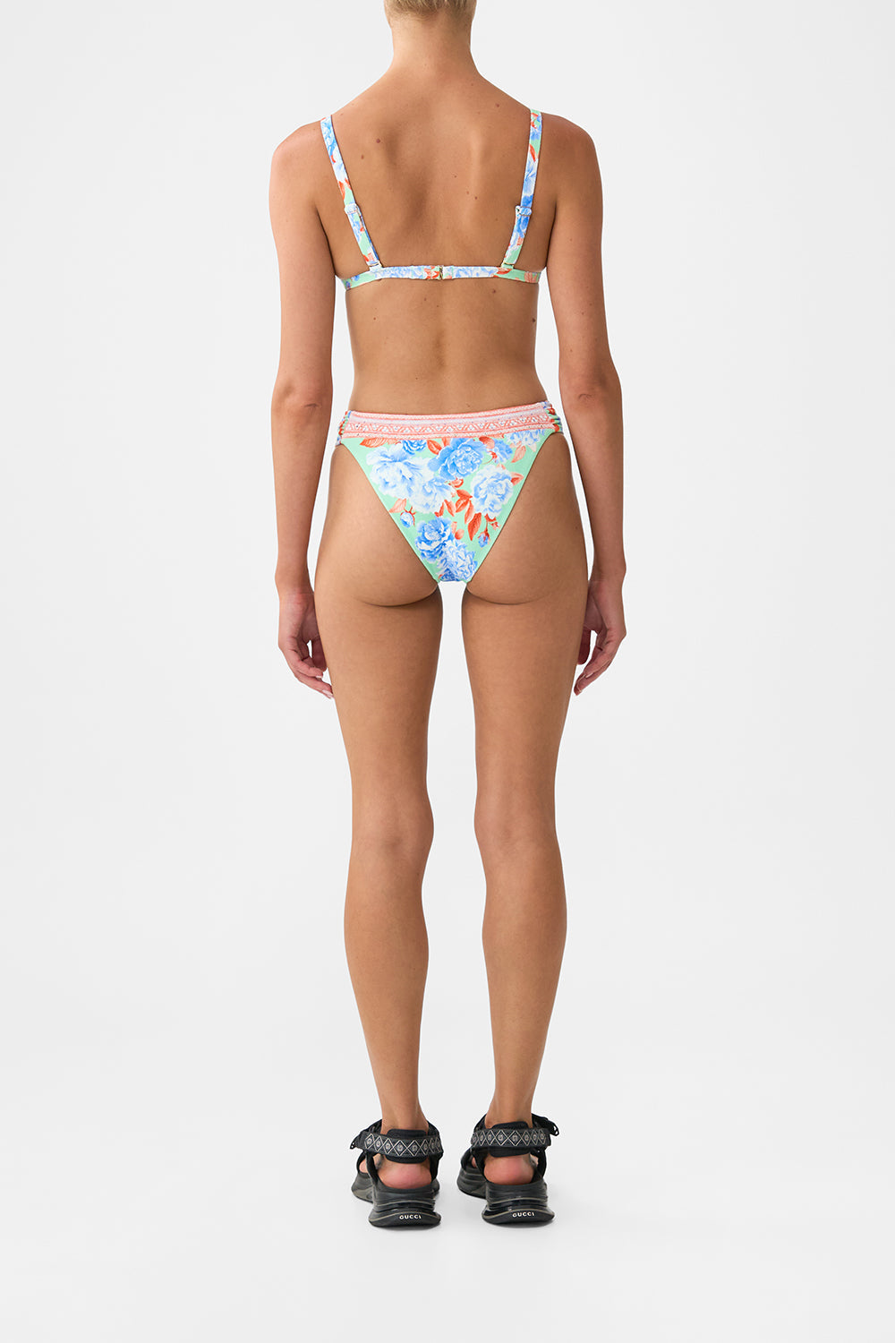 The CAMILLA LOUNGE PANT MY LUCKY STARS in our  print.