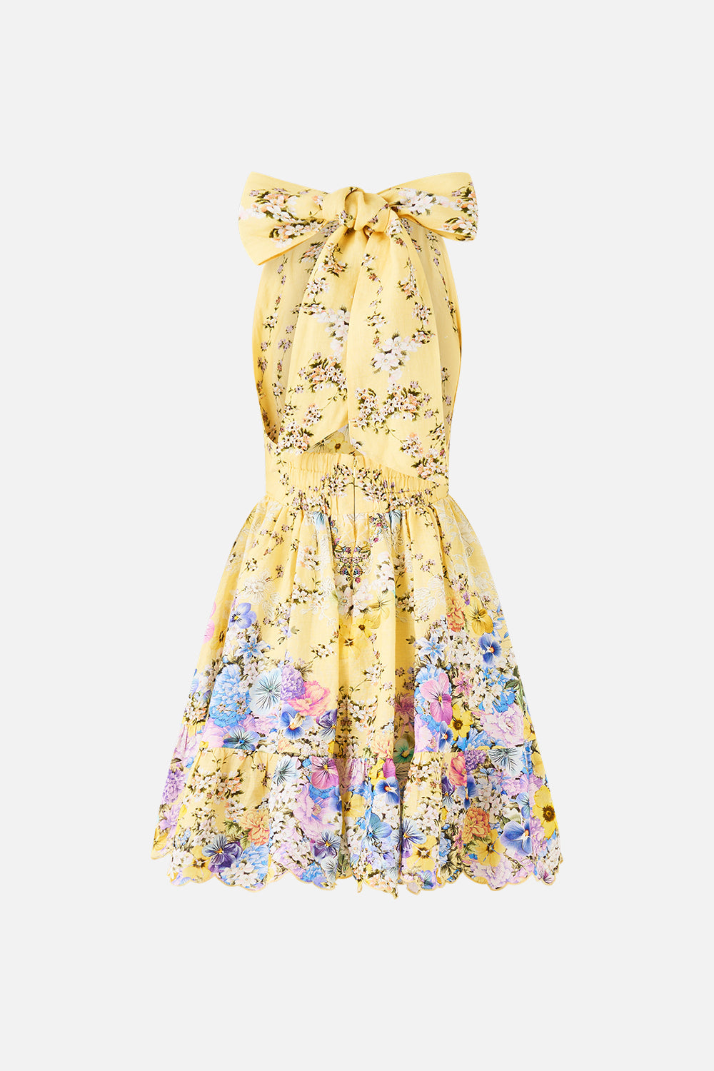 The CAMILLA GATHER NECK HARDWARE MAXI DRESS TURKISH DELIGHT in our  print.